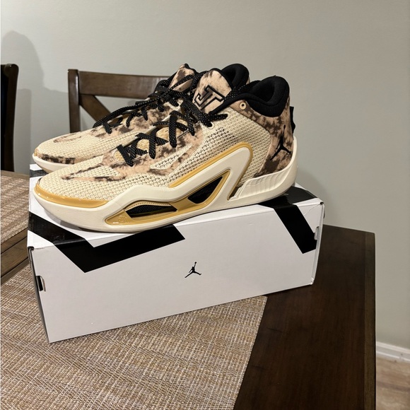 Jordan Other - Jordan Men's Beige and Black Sneakers